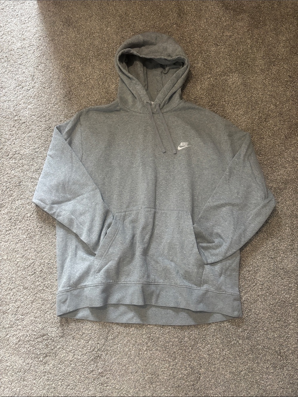 Nike Gray Hooded Pullover Sweatshirt